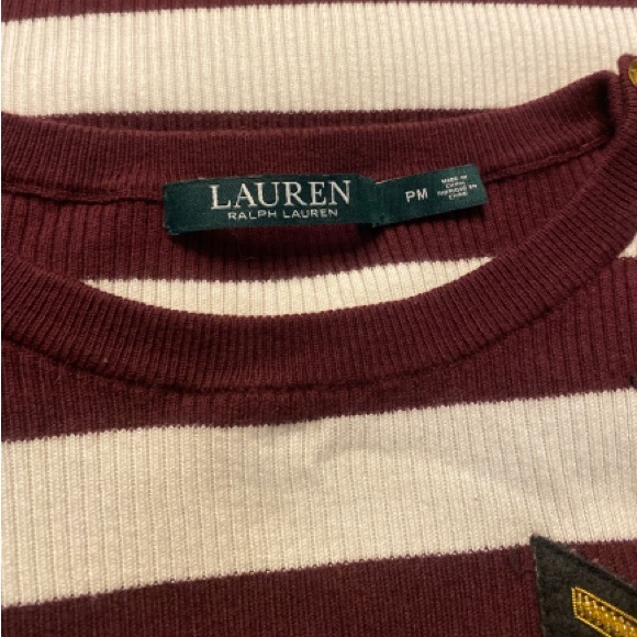 LAUREN RALPH LAUREN Womens Madara Pullover Sweater, Petite Medium EUC - Picture 3 of 6